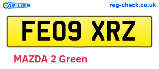 FE09XRZ are the vehicle registration plates.