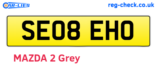 SE08EHO are the vehicle registration plates.