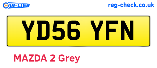 YD56YFN are the vehicle registration plates.