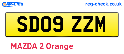 SD09ZZM are the vehicle registration plates.