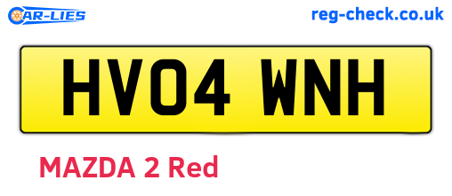 HV04WNH are the vehicle registration plates.