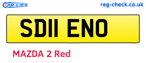 SD11ENO are the vehicle registration plates.