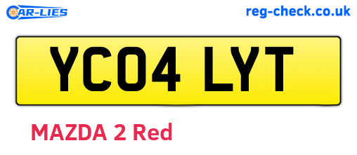 YC04LYT are the vehicle registration plates.
