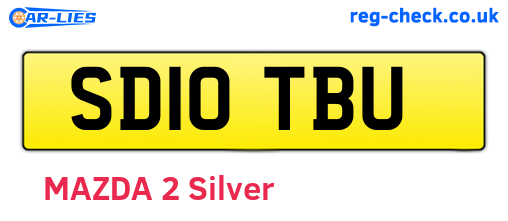 SD10TBU are the vehicle registration plates.