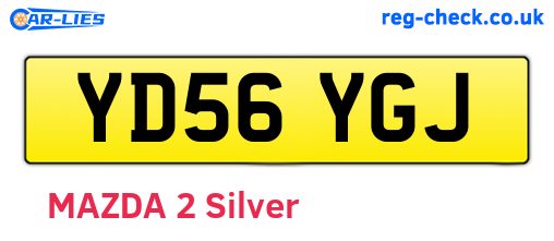 YD56YGJ are the vehicle registration plates.