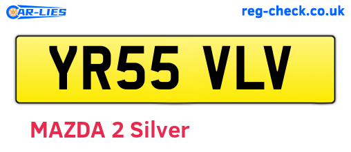 YR55VLV are the vehicle registration plates.