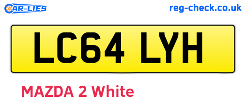 LC64LYH are the vehicle registration plates.