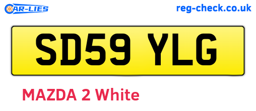 SD59YLG are the vehicle registration plates.