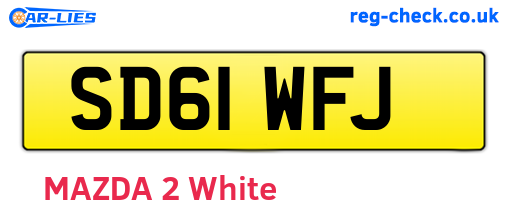 SD61WFJ are the vehicle registration plates.