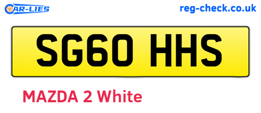 SG60HHS are the vehicle registration plates.