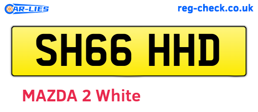 SH66HHD are the vehicle registration plates.