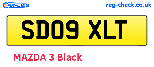 SD09XLT are the vehicle registration plates.