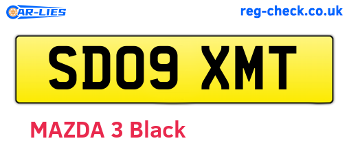 SD09XMT are the vehicle registration plates.