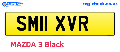 SM11XVR are the vehicle registration plates.
