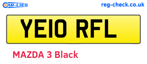 YE10RFL are the vehicle registration plates.
