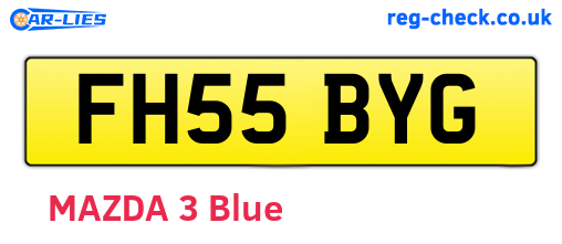 FH55BYG are the vehicle registration plates.
