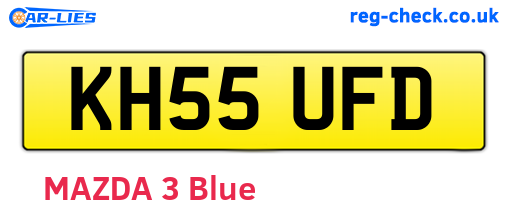 KH55UFD are the vehicle registration plates.