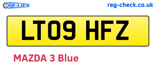 LT09HFZ are the vehicle registration plates.
