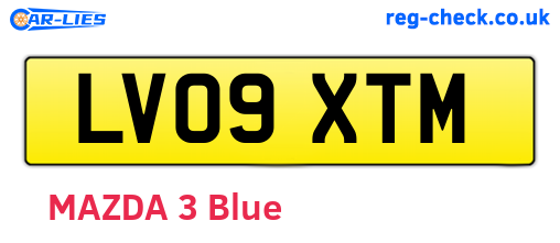 LV09XTM are the vehicle registration plates.