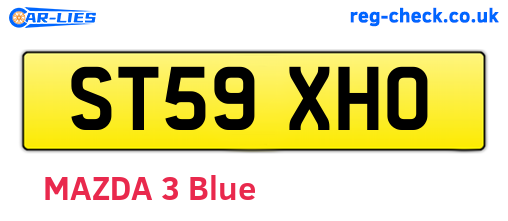 ST59XHO are the vehicle registration plates.
