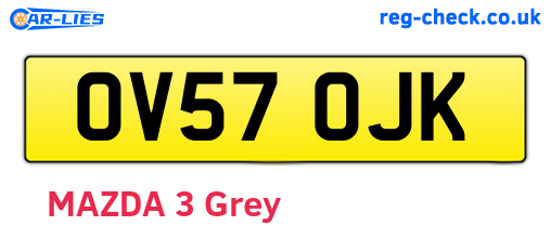 OV57OJK are the vehicle registration plates.