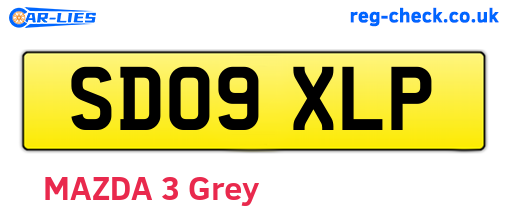SD09XLP are the vehicle registration plates.