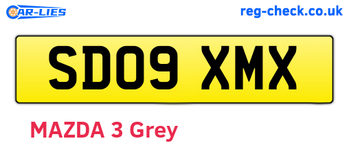 SD09XMX are the vehicle registration plates.