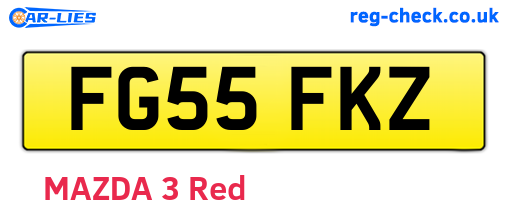 FG55FKZ are the vehicle registration plates.