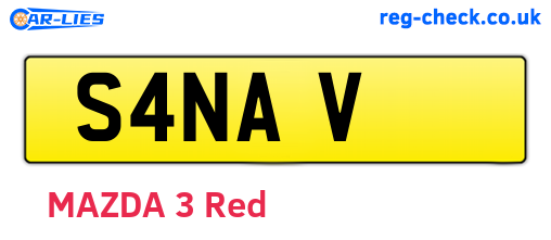 S4NAV are the vehicle registration plates.