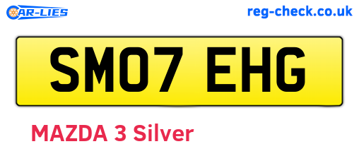 SM07EHG are the vehicle registration plates.