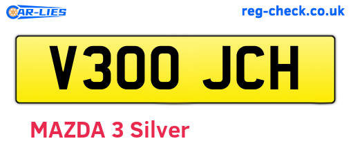 V300JCH are the vehicle registration plates.