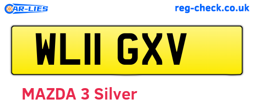 WL11GXV are the vehicle registration plates.