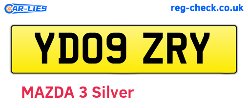 YD09ZRY are the vehicle registration plates.