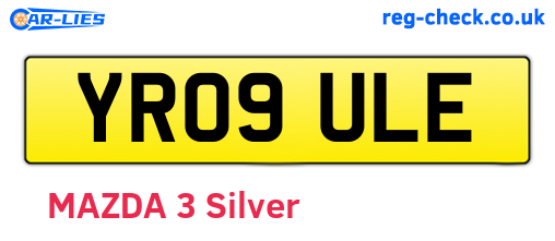 YR09ULE are the vehicle registration plates.