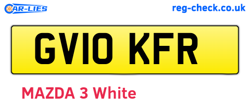 GV10KFR are the vehicle registration plates.