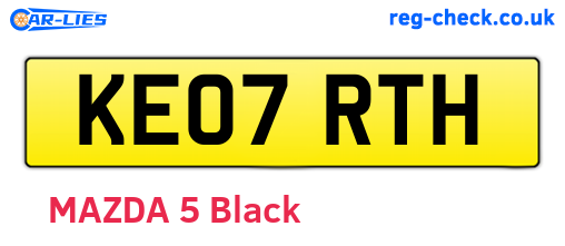 KE07RTH are the vehicle registration plates.