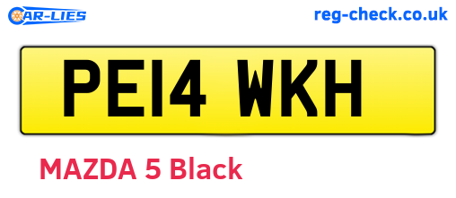 PE14WKH are the vehicle registration plates.