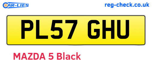PL57GHU are the vehicle registration plates.