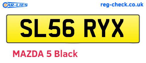 SL56RYX are the vehicle registration plates.