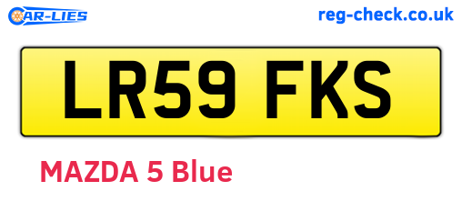 LR59FKS are the vehicle registration plates.