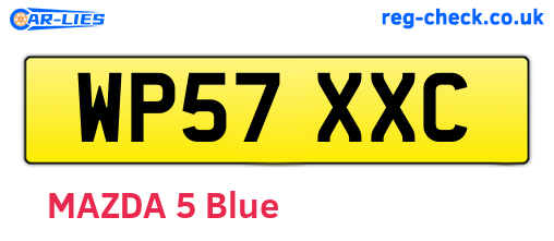 WP57XXC are the vehicle registration plates.