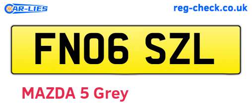 FN06SZL are the vehicle registration plates.