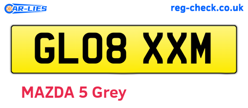 GL08XXM are the vehicle registration plates.