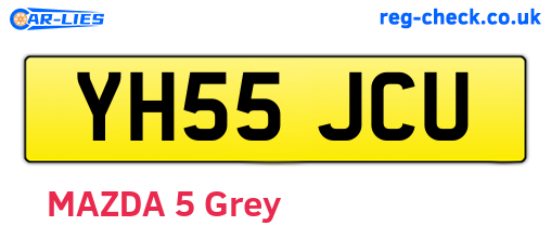 YH55JCU are the vehicle registration plates.