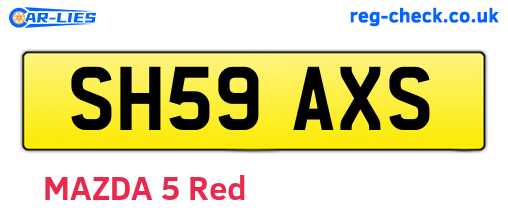 SH59AXS are the vehicle registration plates.