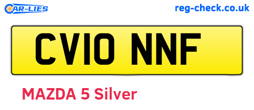 CV10NNF are the vehicle registration plates.