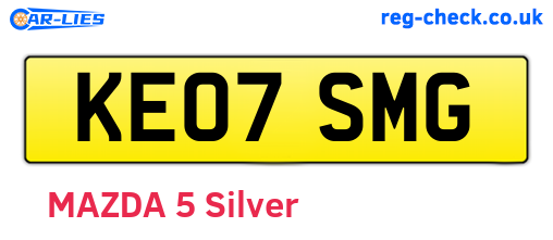 KE07SMG are the vehicle registration plates.