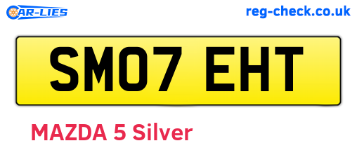 SM07EHT are the vehicle registration plates.