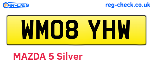 WM08YHW are the vehicle registration plates.