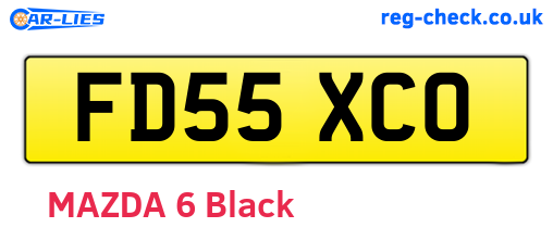 FD55XCO are the vehicle registration plates.